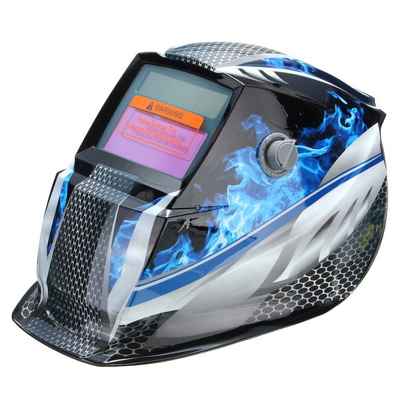 Blue Flame Solar Auto Darkening Welders Welding Helmet Mask Grinding Mode Automatic
