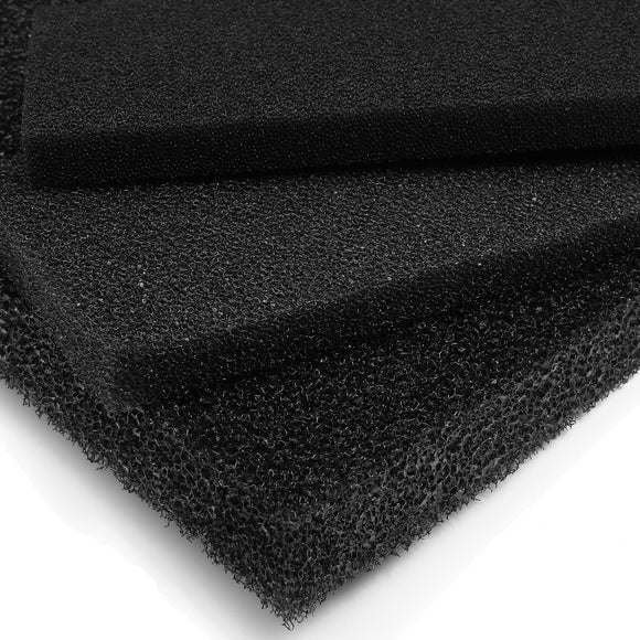 5Pcs 50x12x2cm Black Aquarium Biochemical Cotton Filter Foam Fish Tank Sponge Pads