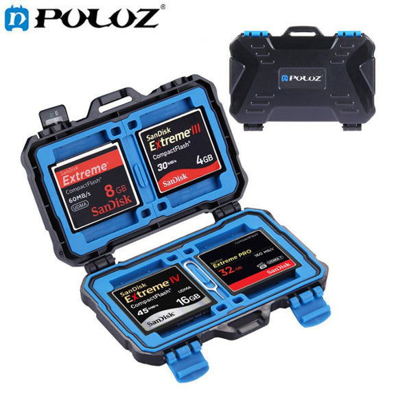 PULUZ 25 in 1 Memory Card Case Stocker for 4CF 8SD 12TF 1Card PIN