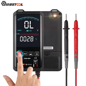 Mustool MT111 Touch Screen Digital Multimeter 6000 Counts Intelligent Scanning Digital Multimeter AC DC Measurement NCV True RMS Measurement