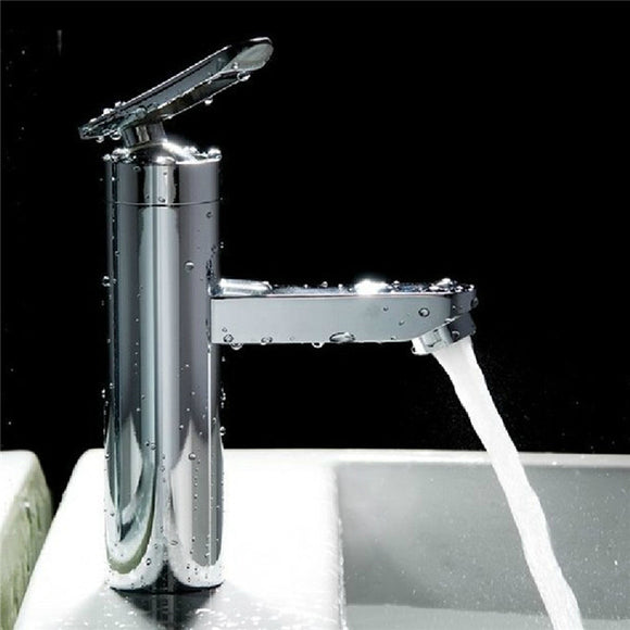 Bathroom Kitchen Basin Faucet Single Handle Deck Mounted Faucets Hot & Cold Water Mixer Taps