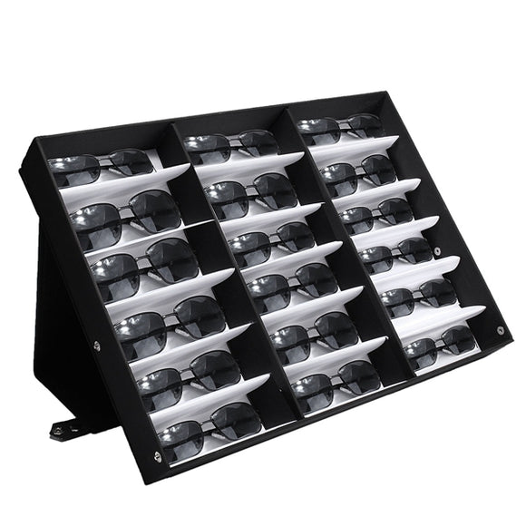 18 Sunglasses Reading Glasses Eyewear Display Stand Storage Box Case Retail Shop