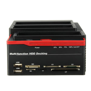 UK 2.53.5" Multifunctional USB 3.0 To SATA IDE HDD SSD Hard Drive Enclosure Clone Card Reader Hub"