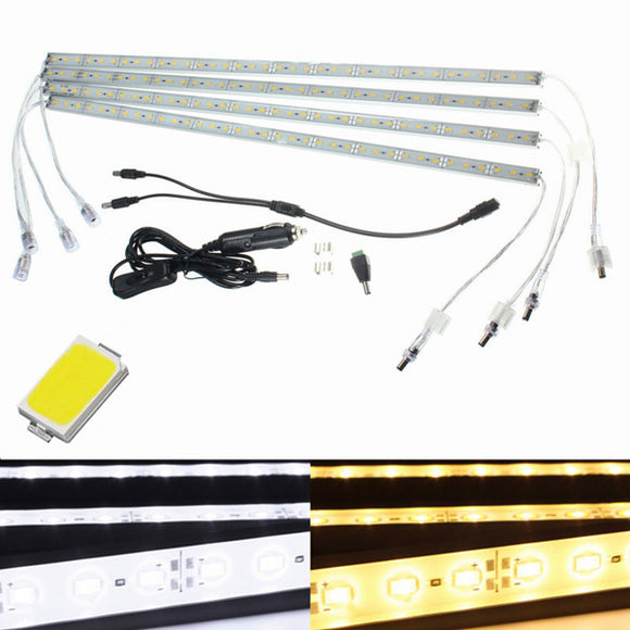 4 x 50CM SMD 5630 36 LED Waterproof Rigid Strip Light Bar Strip Lamp DC12V