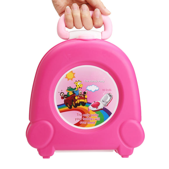 Kid Baby Toddler Toilet Portable Training Seat Travel Potty Urinal Pee Pot Chair