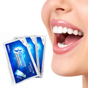 7 Pcs 3D Diamond Whitening Teeth Sticker Oral Care Mint Fresh Remove Tooth Stains Teeth Bright Strip Oral Tools