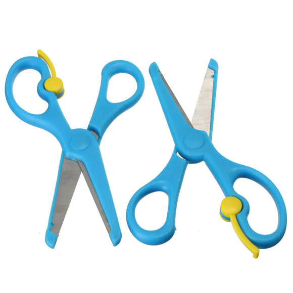 2Pcs Safety Paper Cutting Scissors DIY Art & Craft Card Making Tool