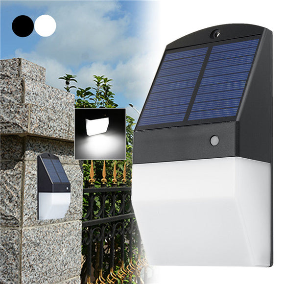 25 LED Solar Lights Radar Sensor White/Warm White Waterproof Wall Lamp for Outdoor Garden Fence