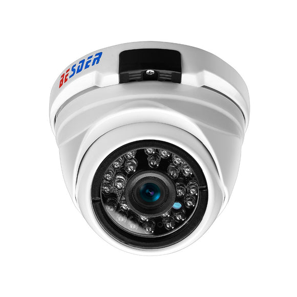 BESDER Wide Angle 2.8mm 720P 960P 1080P PoE CCTV Dome Camera Indoor Outdoor Vandalproof ONVIF Infrared Metal Case IP camera