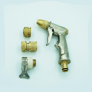 Garden Hose Spray Guns Nozzle Car Washing Watering Tool & Aluminum Nipple Sprayer