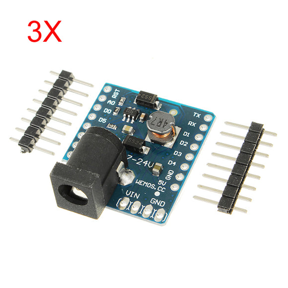 3Pcs WeMos DC Power Shield V1.0.0 For WeMos D1 Mini