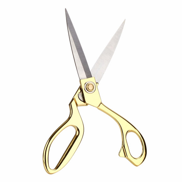 KCASA KC-A1 10.5 Sewing Scissors Stainless Steel Gold Plated Professional Tailor Shears Heavy Duty