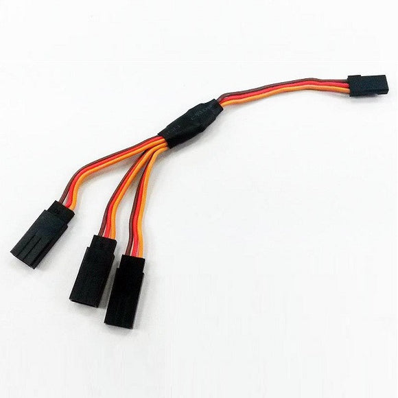 15CM 30CM Triple 3-Way Servo Extension Y Cable Wire for Futaba