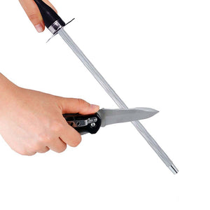 10 Inch Diamond Knife Sharpener Sharpening Steel Rod Sharpener Oval Knife Sharpening Rod