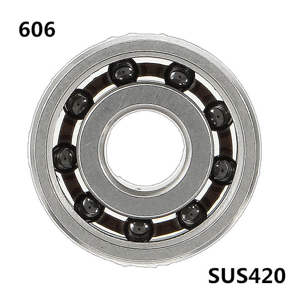 606 6x17x6mm  Ball Bearing SS420 Hybrid 9 Beads Ceramic Balls for Fidget Hand Spinner