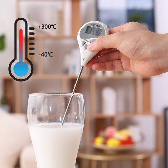 Deli 8807 Digital Thermometer Milk Food Thermometer Household Water Thermometer Kitchen High Precision Baking Baby in Cooked Food Room