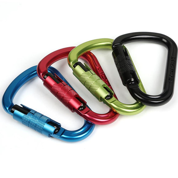 XINDA XD-Q9702 25KN Safety Master Pear Type Climbing Lock Carabiner Rock Buckle Equipment