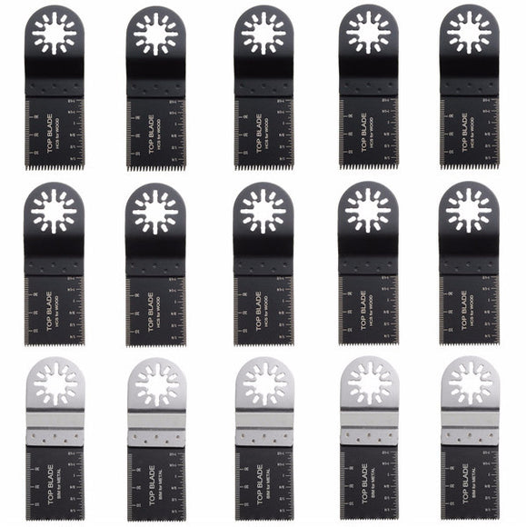 15pcs 35mm Saw Blades for Oscillating Multitool Multimaster Bosch Makita