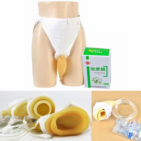 1 Set Male Female Urinal Pee Holder Bag Test Bladder Incontinence Aid Bathroom Health 1000ml