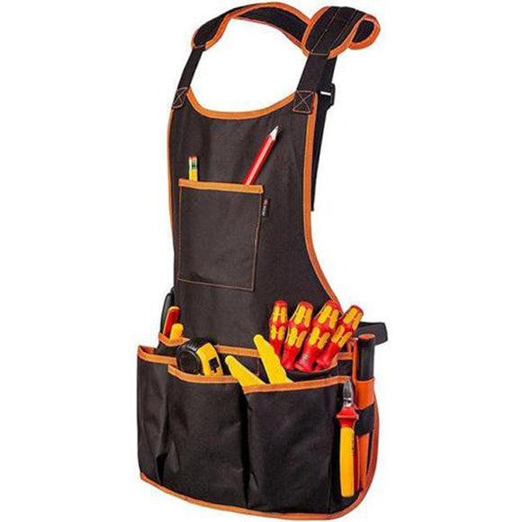 Tool Vest Apron Electrician Carpenter Work Wear Utility Bag Pocket Adjustable Aprons