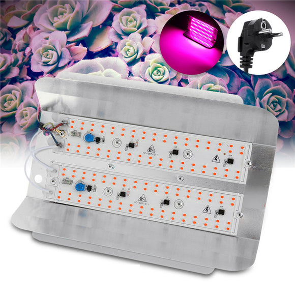 Full Spectrum 50W 100W LED Plant Grow Light Hydroponic Veg Flower Iodine Lamp AC220V