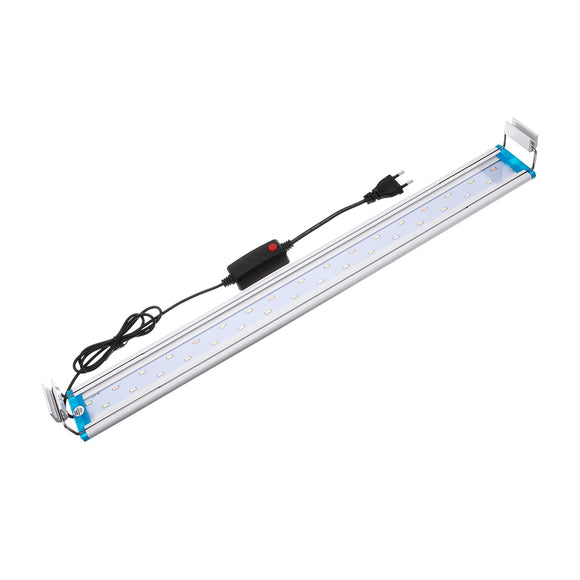 48.5CM Aluminum Adjustable LED Aquarium Light  Fish Tank Panel Lamp Blue+White AC220V