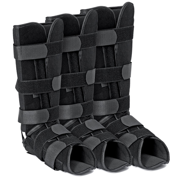 Adjustable Soft Splint Boot Brace Foot Calf Ankle Fixation Brace Ligament Sprain Fixation Support Treating Tendinitis Plantar Fasciitis Heel