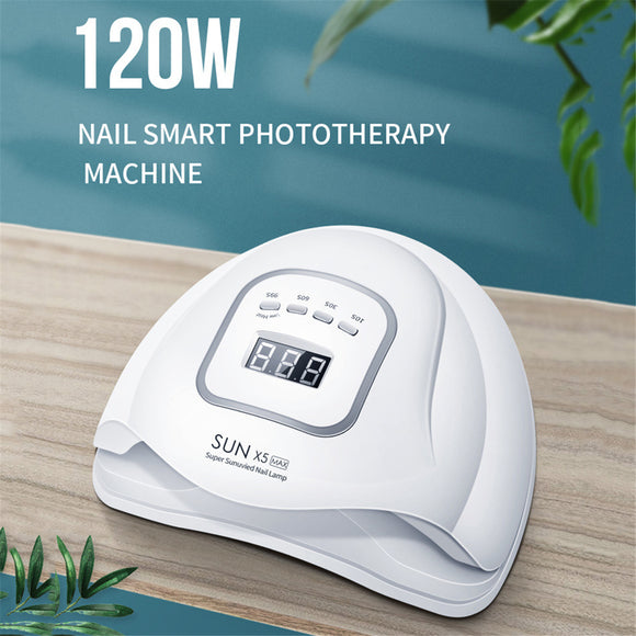 SUN X5 MAX 120W Professional Smart LED UV Nail Light Lamp Nail Dryer with Timer
