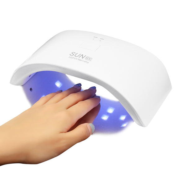 USB Portable 36W 12 LED Lamp Nail Dryer Machine White Manicure Tool Curling UV Gel Polish Salon