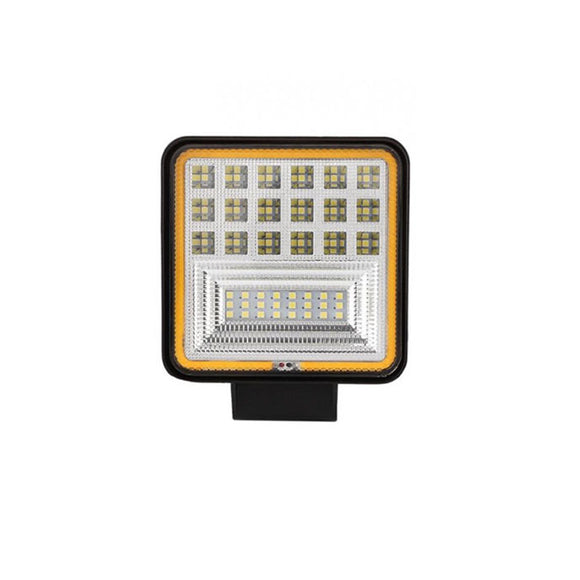 DC 9-30V Work Light Bar 126W 12600lm IP68 Waterproof 45 LED White/Golden