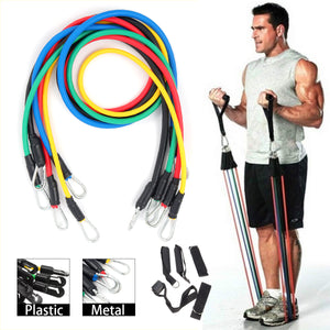 KALOAD 11PCS/SET Fitness Resistance Bands Sport Gym Yoga Belt Body Beauty Band