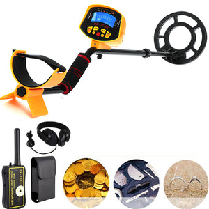 MD3010II Metal Detector Gold Deep Sensitive Searching Digger + TX-2002 Pinpointer Treasure Detector