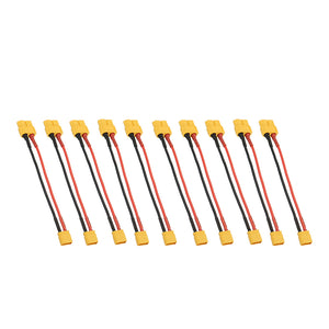 10Pcs 10cm 20AWG XT60 Female Plug to XT30 Male Plug Cable Adapter for Battery Charging