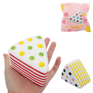 Triangle Cake Squishy 9*6*7.6CM Slow Rising With Packaging Collection Gift Soft Toy