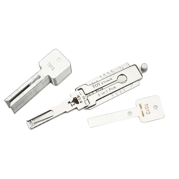 TOY 2Track 2 in 1 Car Door Lock Pick Decoder Unlock Tool Locksmith Tools
