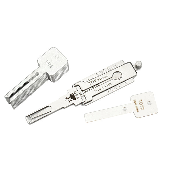 TOY 2Track 2 in 1 Car Door Lock Pick Decoder Unlock Tool Locksmith