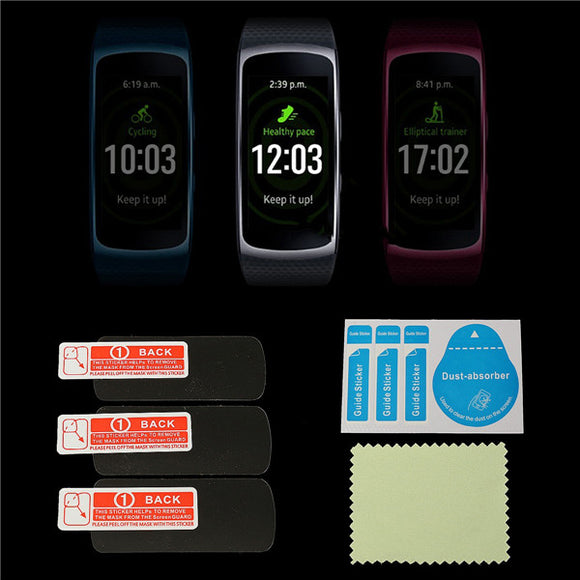 3Pcs Anti Scratch Frosted Screen Protector Films Shield For Samsung Gear Fit 2