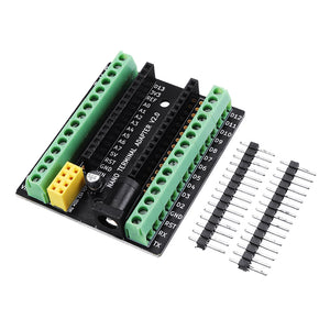 3pcs Nano V3.0 Terminal Adapter AVR ATMEGA328P with NRF2401+ Expansion Interface DC Power Board