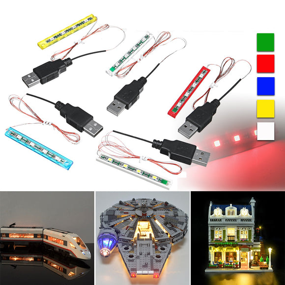 DIY Universal LED Light Lighting Kit For LEGO Toys Bricks Bar-type Lamp USB