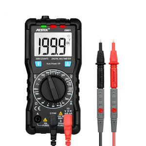 MESTEK DM91 Mini Multimeter Digital 2000 Counts Tester NCV True RMS Auto Range