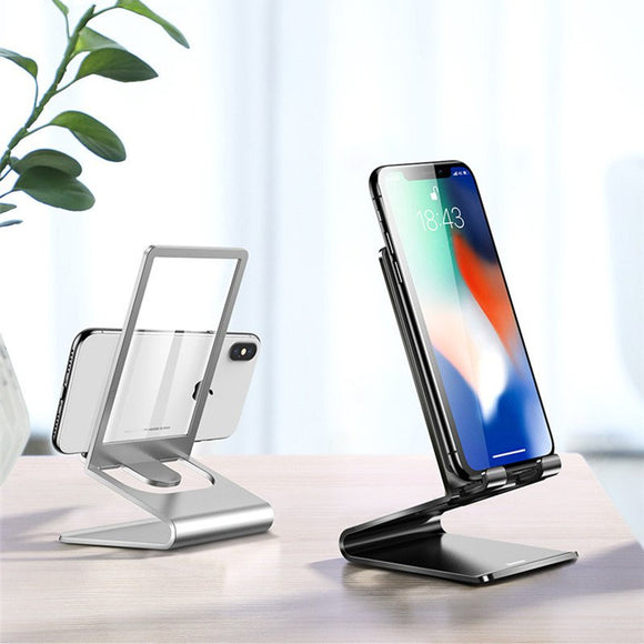 Baseus Transparent Glass Surface Metal Anti-slip Desktop Phone Holder Stand for iPhone Xiaomi Tablet