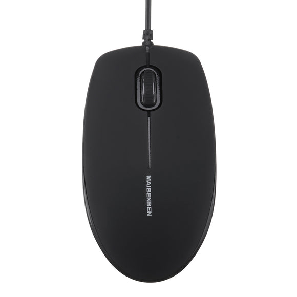 Maibenben 1000DPI USB Wired Mouse Gaming Office Mice 3 Buttons Optical Mouse