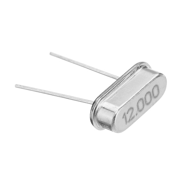 100Pcs HC-49S 12MHz 12M Mini Passive Resonator Quartz Crystal Oscillator Module