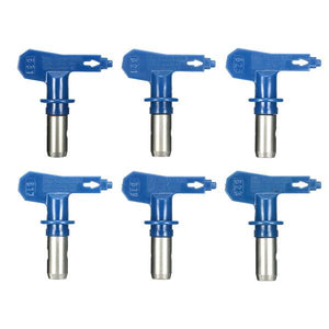 6 Series 19-31 Blue Airless Spray Gun Tips For Wagner Atomex Titan Paint Sprayer Tip