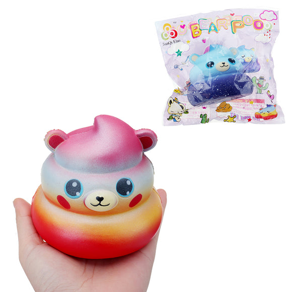 Sanqi Elan Galaxy Poo Squishy 10*10*9 CM Licensed Slow Rising With Packaging