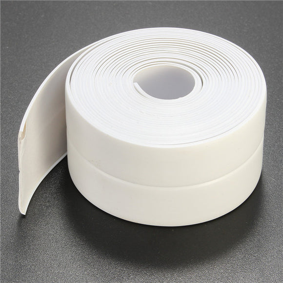35mm 3.2m PVC White Waterproof Tape Seal Ring Strip Repair Tape