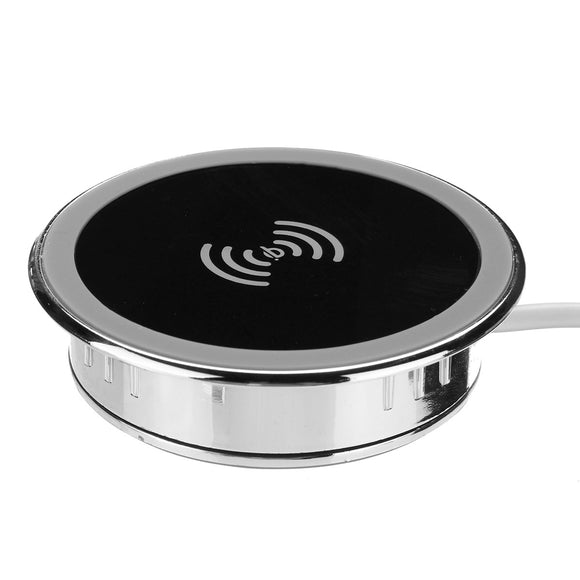 Embedded Desktop Qi Wireless Charger Phone Holder For Samsung iPhone Xiaomi Huawei One Plus