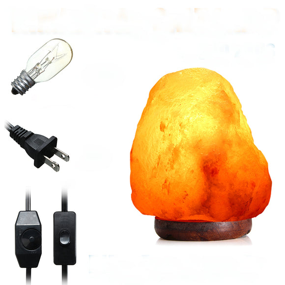 14 X 10CM Himalayan Glow Hand Carved Natural Crystal Salt Night Lamp Table Light With Dimmer Switch