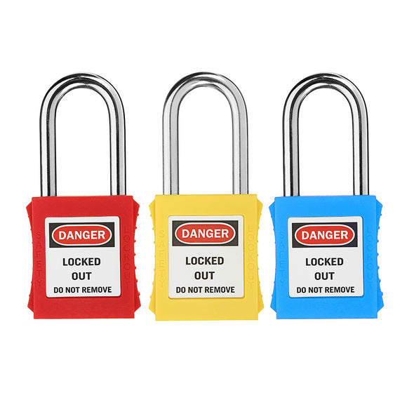 38mm Keyed-Alike Message Padlock Sets ABS Steel Lock Plastic Security Industry Padlock