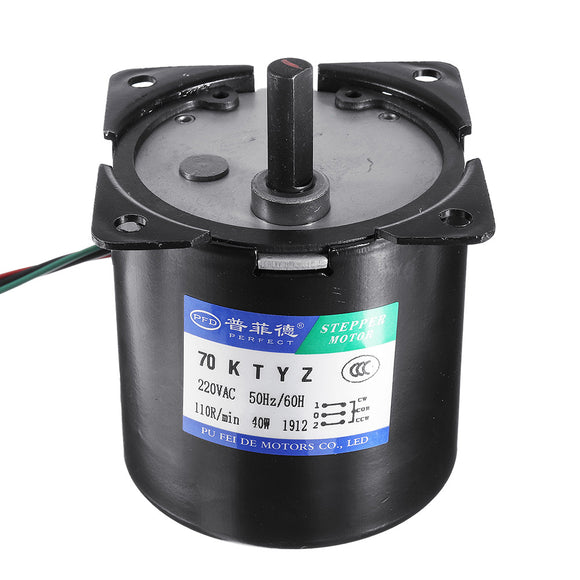 70KTYZ AC 220V 15/30/50/100rpm Electric Synchronous Motor 40W Permanent Magnet Motor Motor